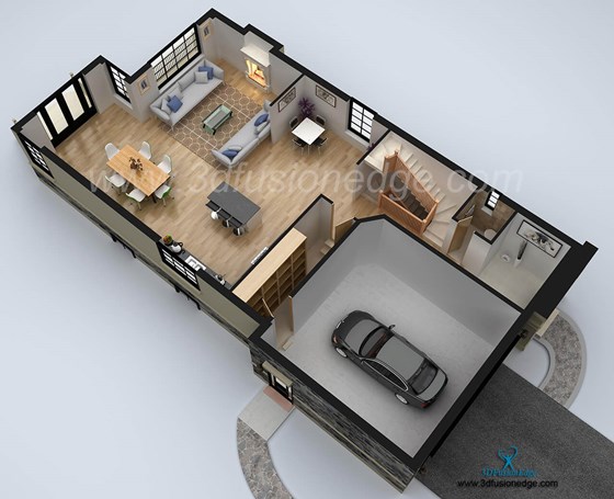 3D Floor Plan: Proficient 3D Floor Plan Rendering 